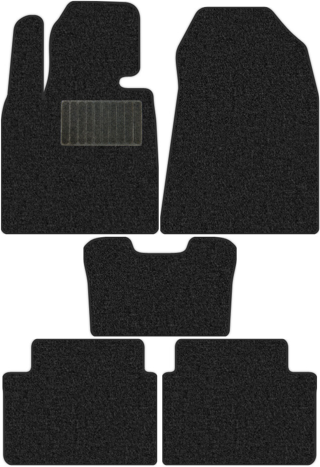 Коврики текстильные "Классик" для Changan UNI-V I (седан) 2021 - Н.В., темно-серые, 5шт.