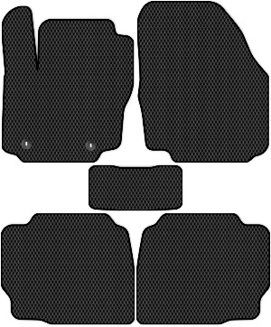 Коврики ЭВА "Сота" для Ford Mondeo IV (седан / BD) 2010 - 2015, черные, 5шт.