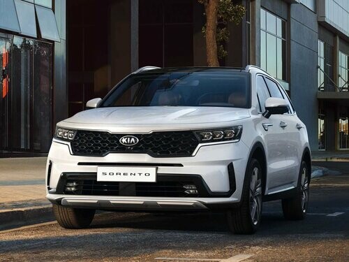 Коврики текстильные "Классик" для Kia Sorento IV (suv  7 мест / MQ4) 2020 - Н.В., темно-серые, 5шт.