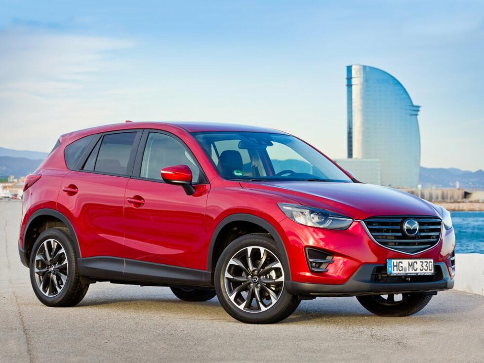 Коврики текстильные "Стандарт" для Mazda CX-5 (suv / KE) 2014 - 2017, черные, 5шт.