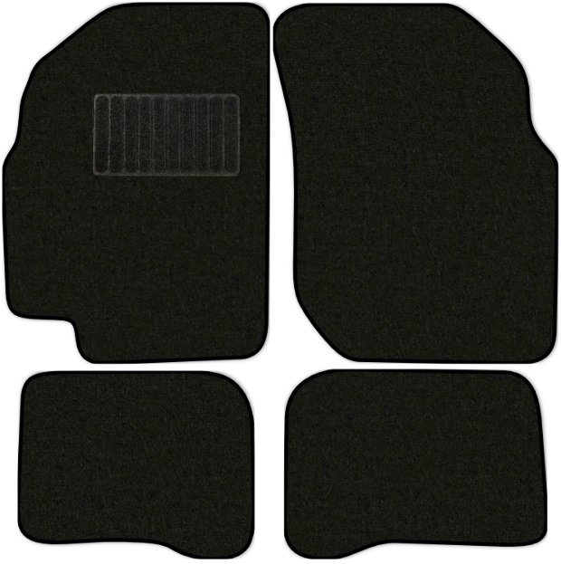 Коврики текстильные "Стандарт" для Nissan Almera II (седан / N16) 2000 - 2003, черные, 4шт.