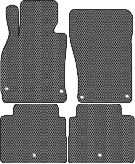 Коврики ЭВА "EVA ромб" для Infiniti M25 (седан) 2010 - 2014, серые, 4шт.
