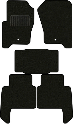 Коврики "Премиум+" в салон Land Rover Range Rover Sport I (suv / L320) 2005 - 2009, черные 5шт.