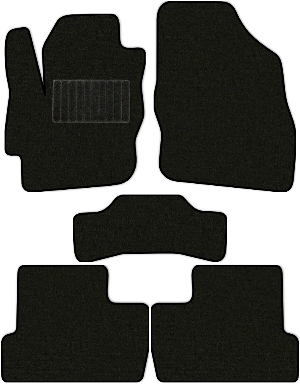 Коврики "Стандарт" в салон Mazda 3 II (седан / BL) 2008 - 2011, черные 5шт.
