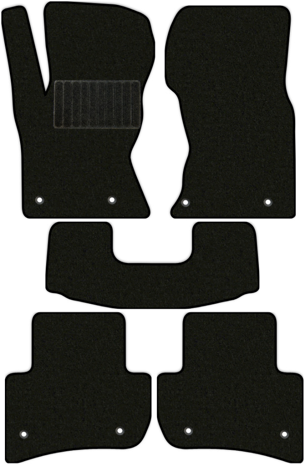 Коврики текстильные "Стандарт" для Land Rover Range Rover Velar (suv / L560) 2017 - Н.В., черные, 5шт.